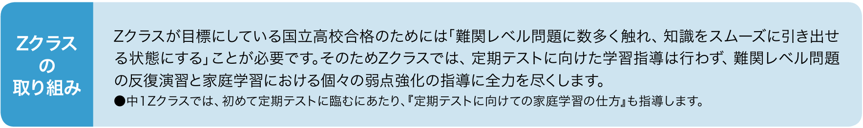Zクラス取り組み